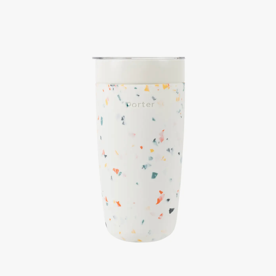 Porter Insulated Ceramic Tumbler 20oz terazzo