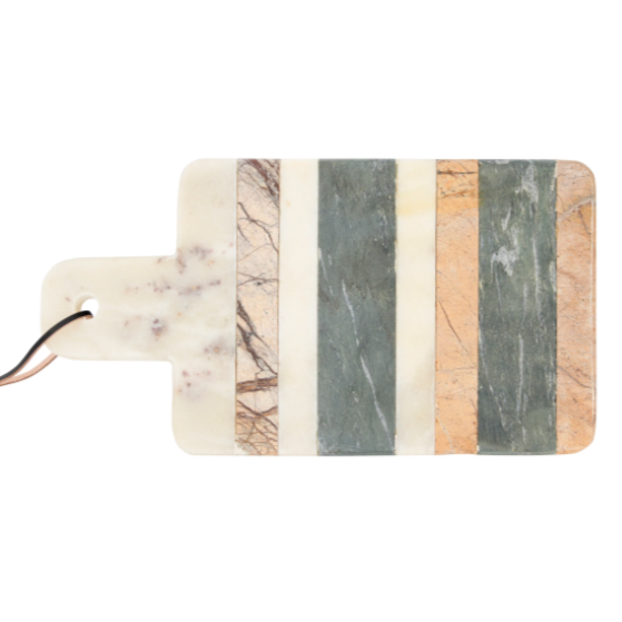 Striped Cutting board with different color marble