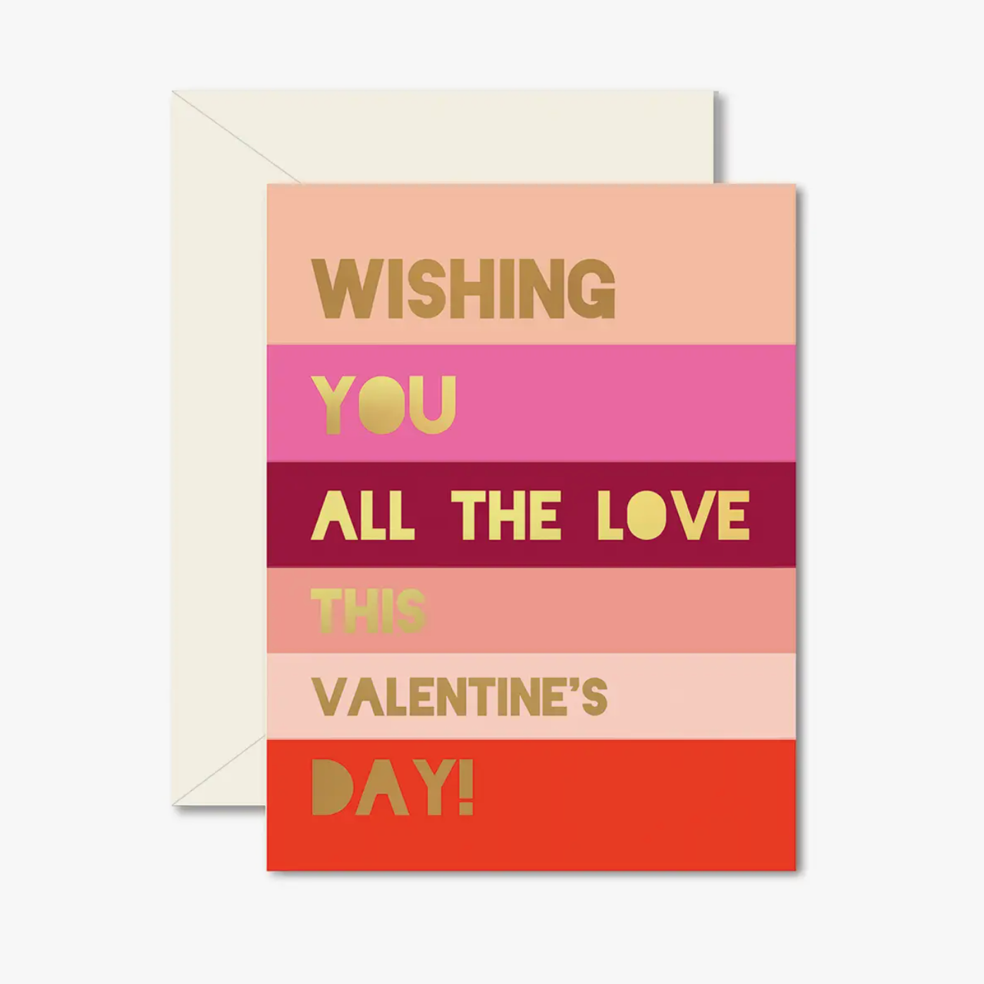 Valentines Colorblock Greeting Card