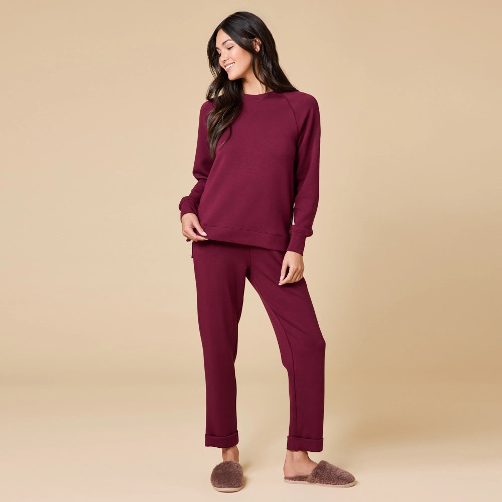Athleisure Dreamtech Crew Tunic with Side Zip & Flood Pant