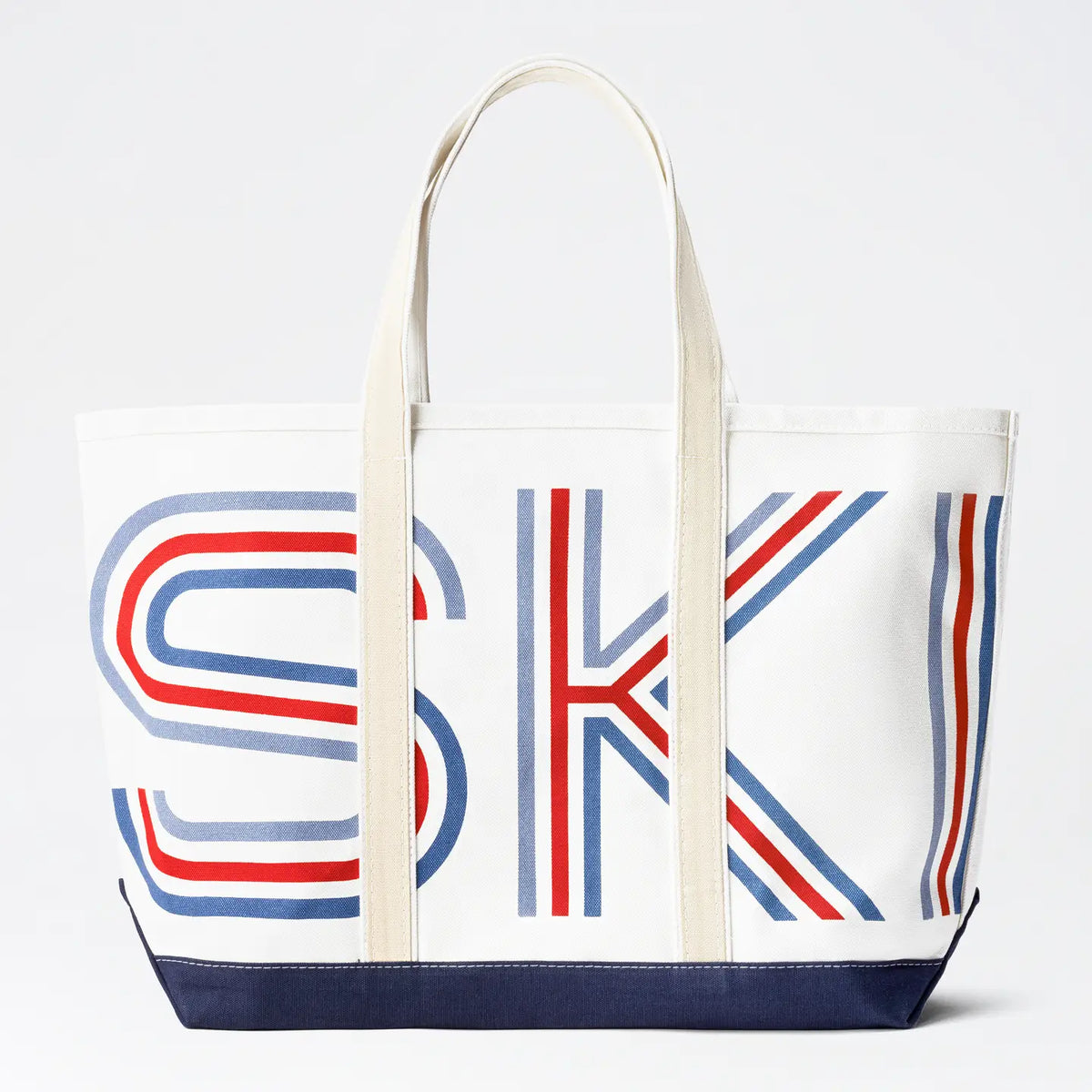 Retro Ski Canvas Tote Bag