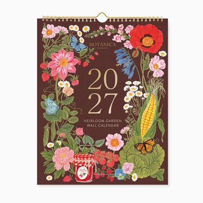 2027 Wall Calendar | Heirloom Garden