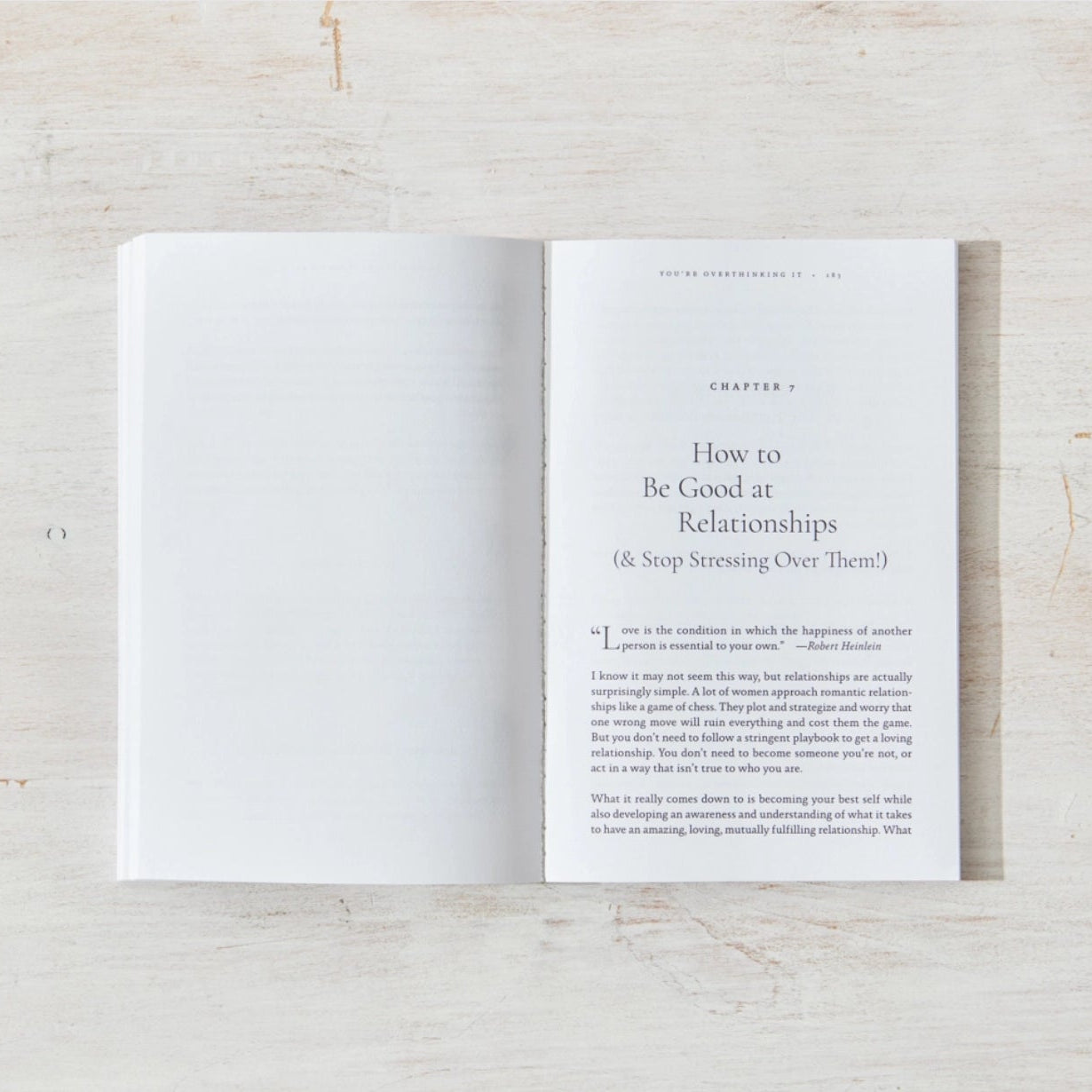 You're Over Thinking It Book