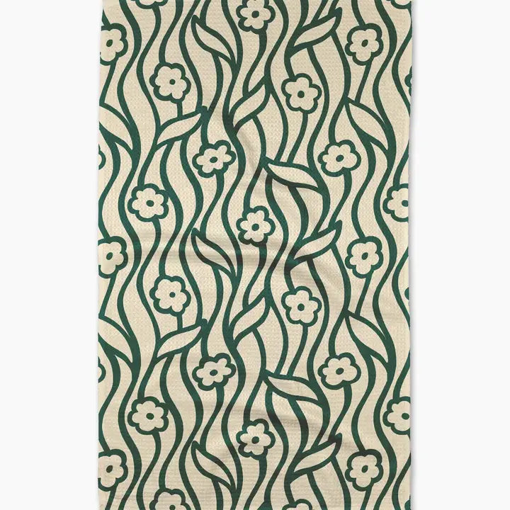 Nostalgic Flowers Tea Towel