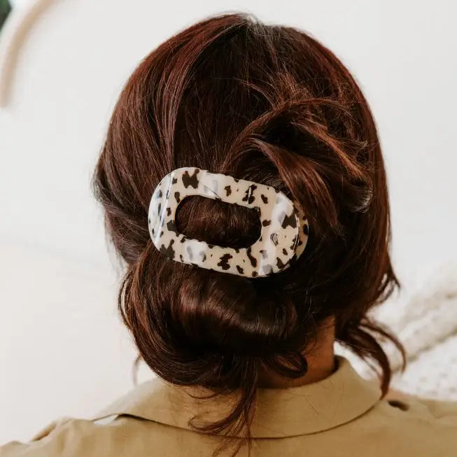 Teleties Round Flat Hair Clip | Medium