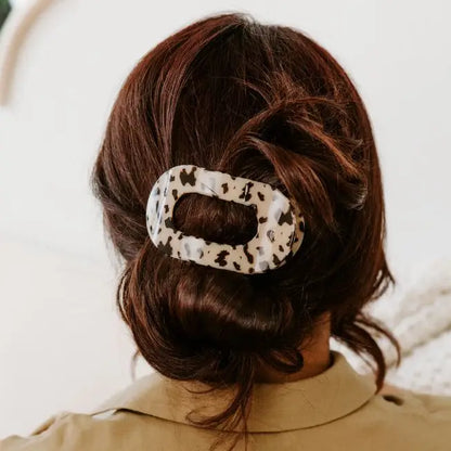 Teleties Round Flat Hair Clip | Medium