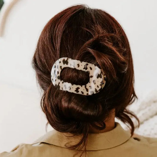 Teleties Round Flat Hair Clip | Medium