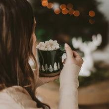 Load image into Gallery viewer, Pine Trees Stoneware Coffee Mug
