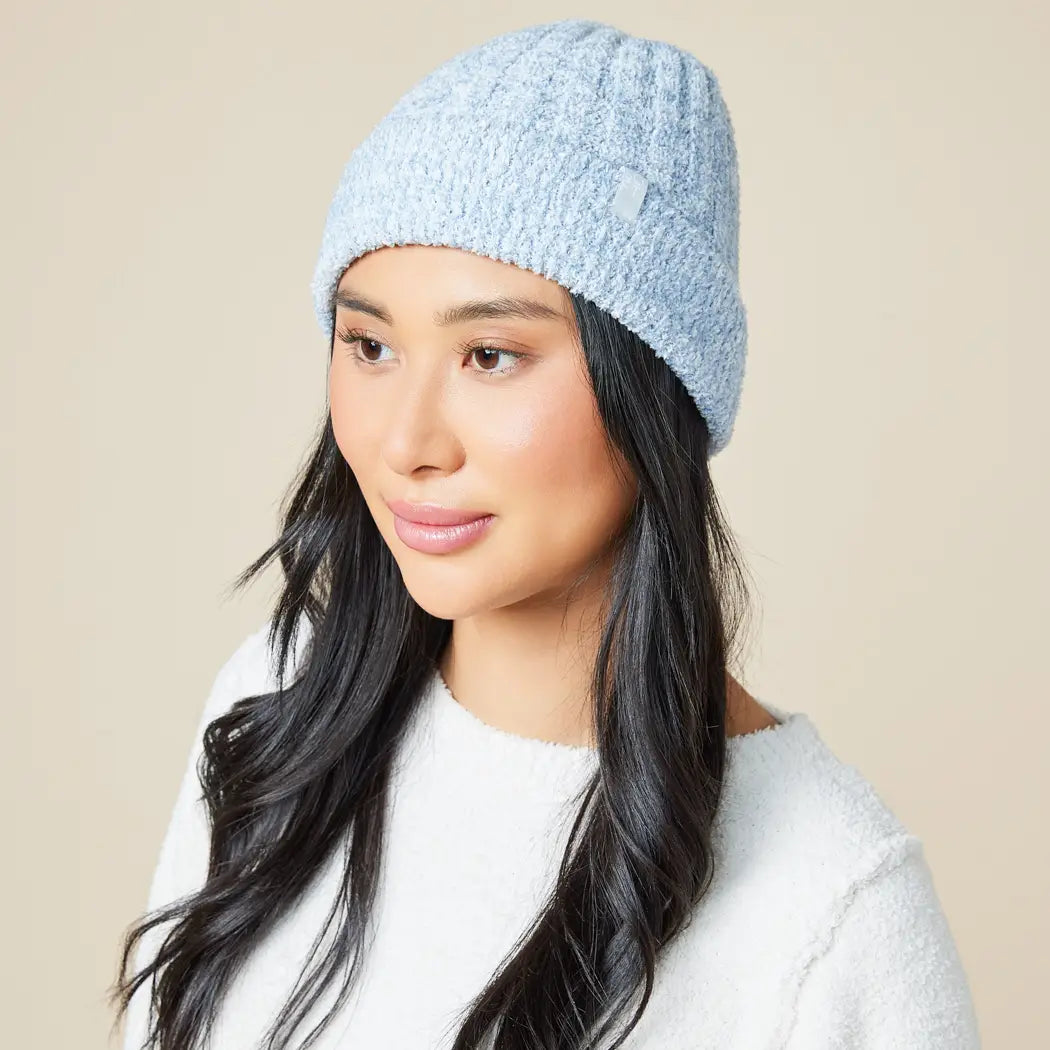 Chunky Rib Marshmallow Beanie