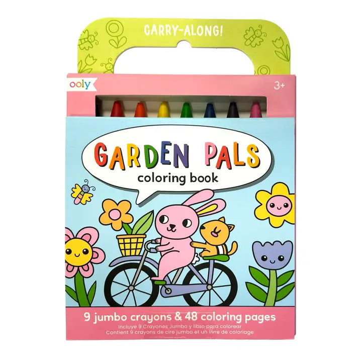 Carry Along Crayon & Coloring Book Kit - Garden Pals
