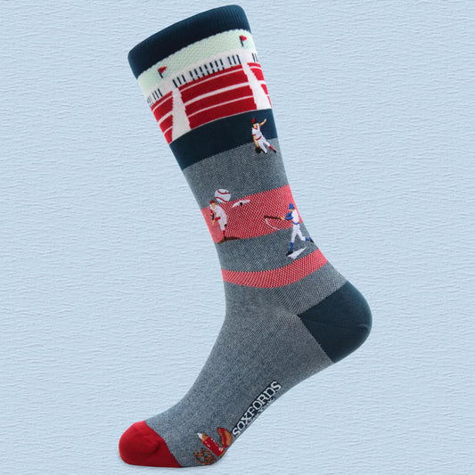 "Screwball" - Baseball Embroidered Pima Socks