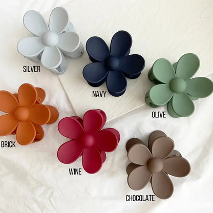 Ava Flower Hair Claw Clips