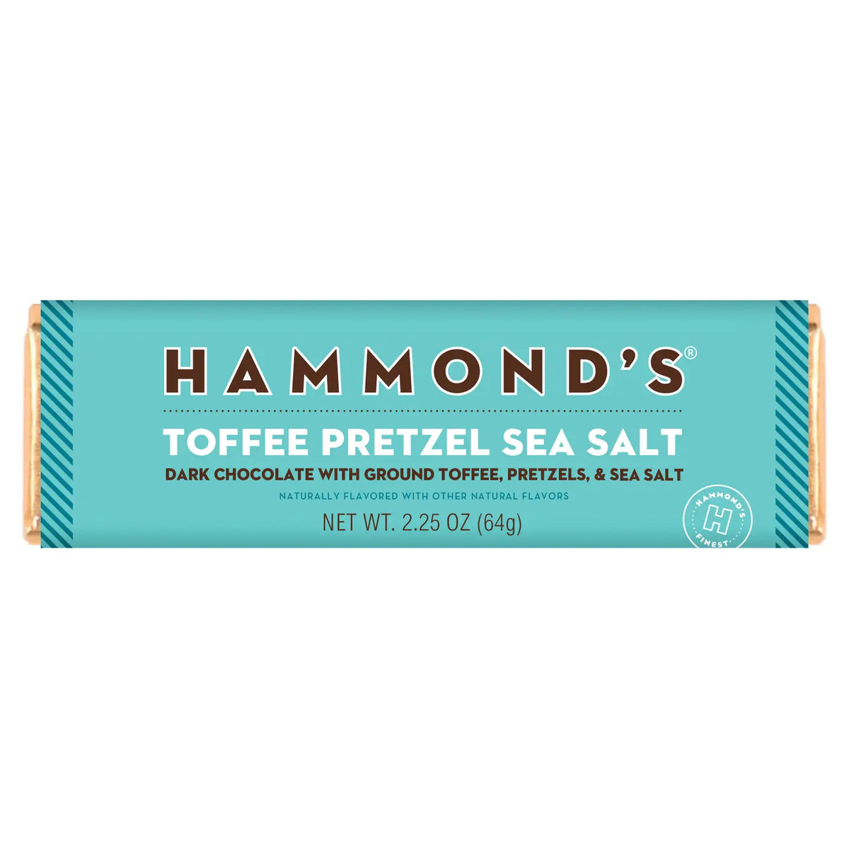 Hammond's Toffee Pretzel Sea Salt Dark Chocolate Bar