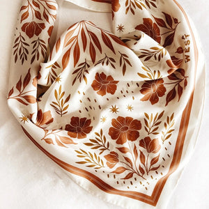 100% Silk Bandana Scarf