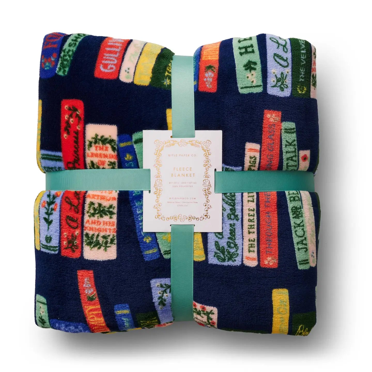 Bookshelf Fleece Blanket