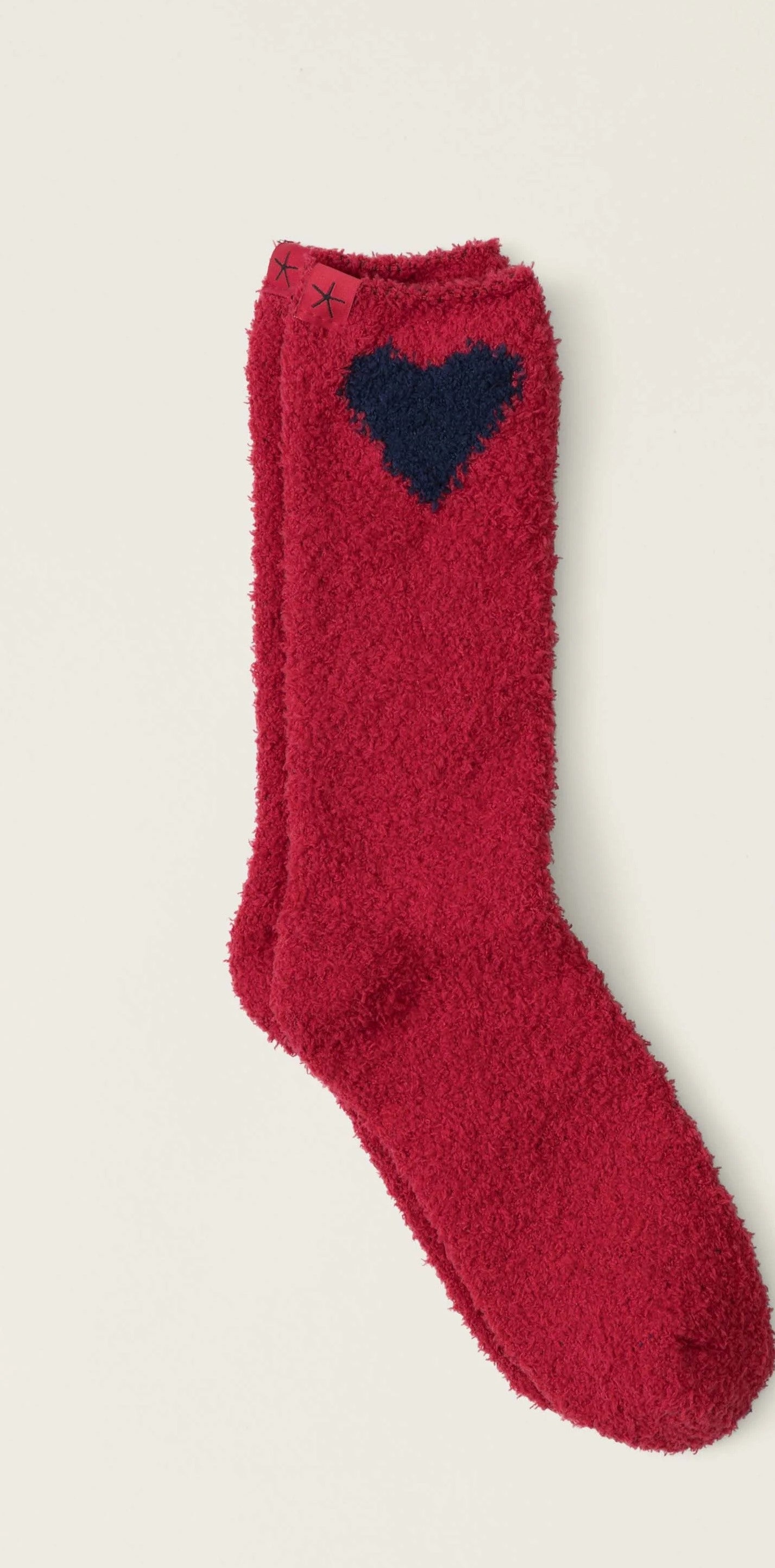 Barefoot Dreams CozyChic Heart Print Socks