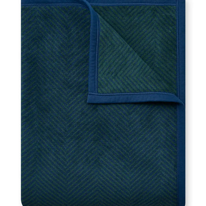 ChappyWrap Harborview Herringbone Blue Spruce Blanket