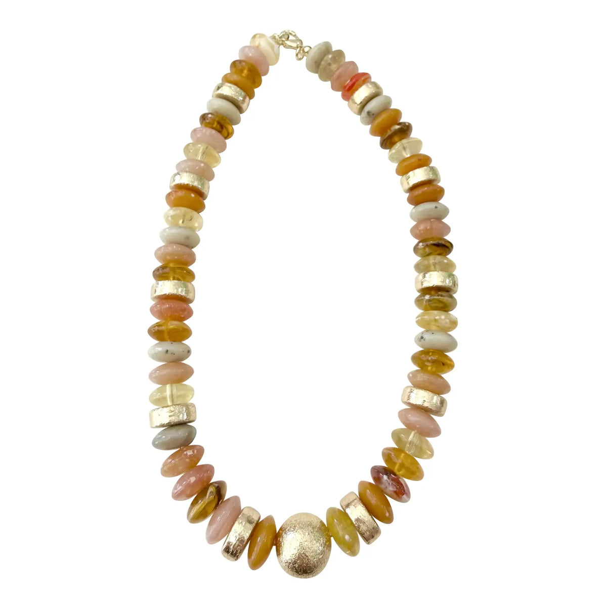 Tobie Beaded Disc Necklace