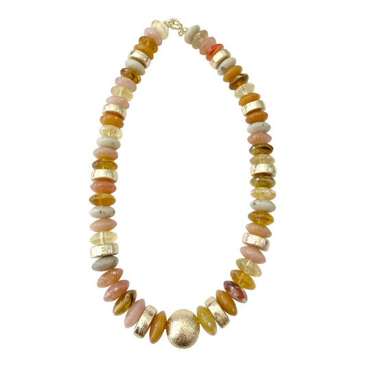 Tobie Beaded Disc Necklace