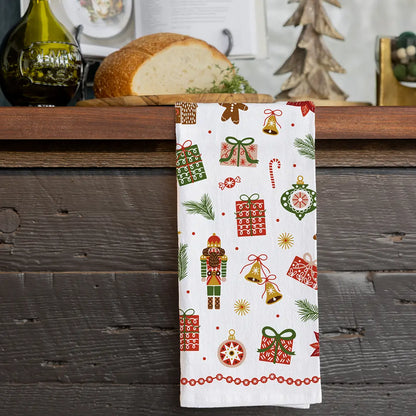 Festive Trinkets Tea Towel