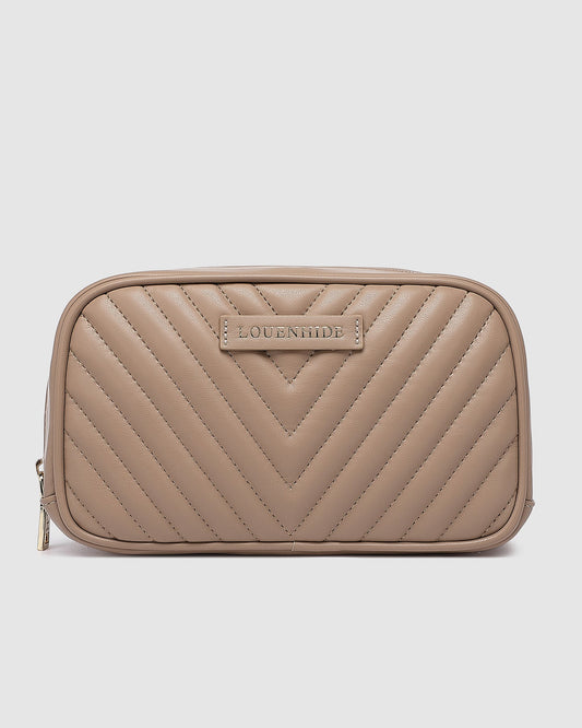 Lacey Quilted Makeup Bag