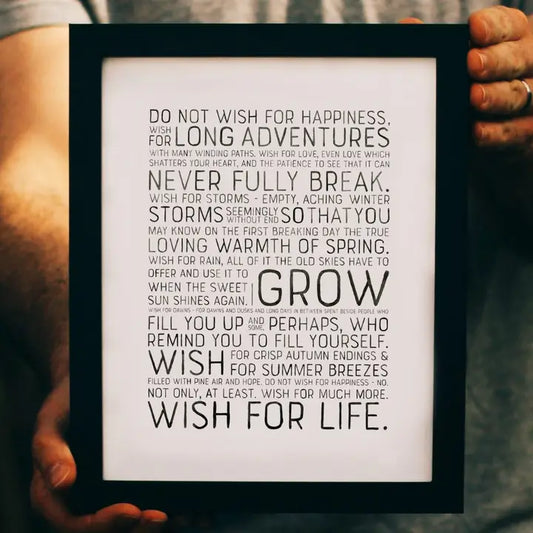 Wish For Life Print
