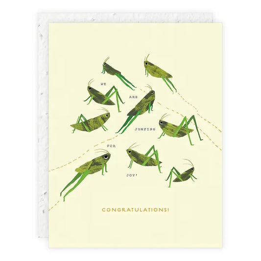 Jumping For Joy Baby Card