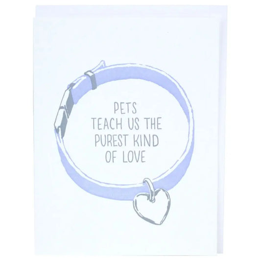 Pet Collar Pet Sympathy Card
