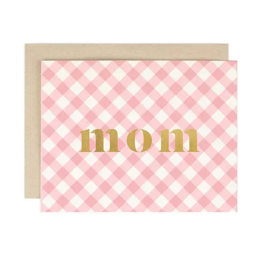 Gingham Mother's Day Card
