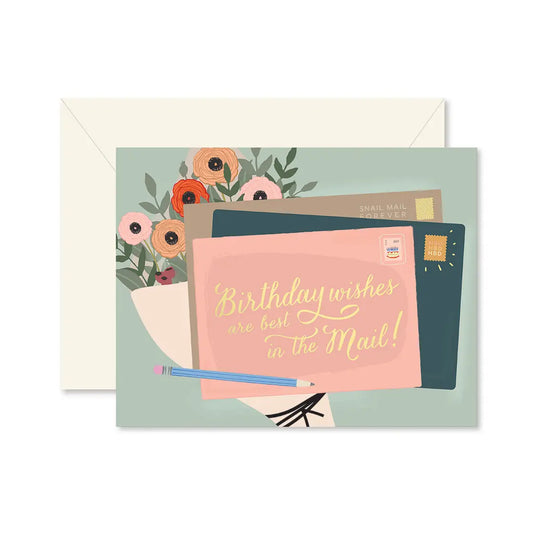 Birthday Wishes in Mail Card