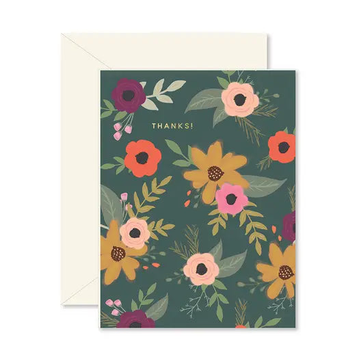 Floral Thanks Card