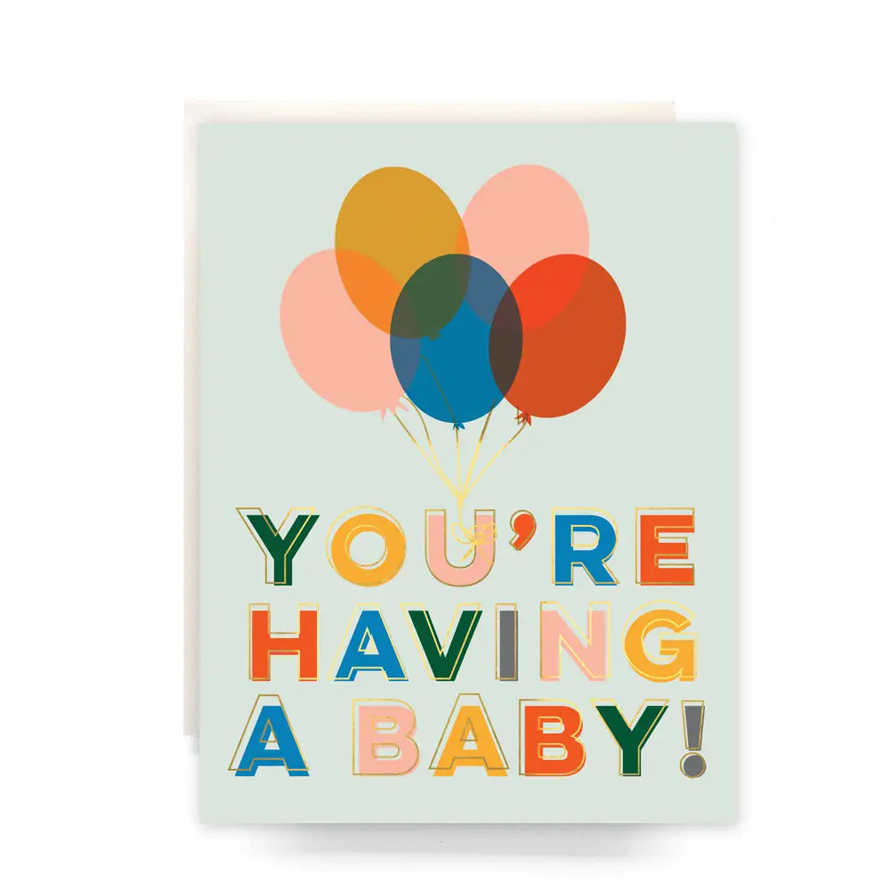 Balloons Baby Card