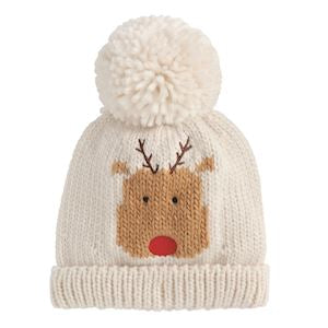 Reindeer Chunky Knit Hat