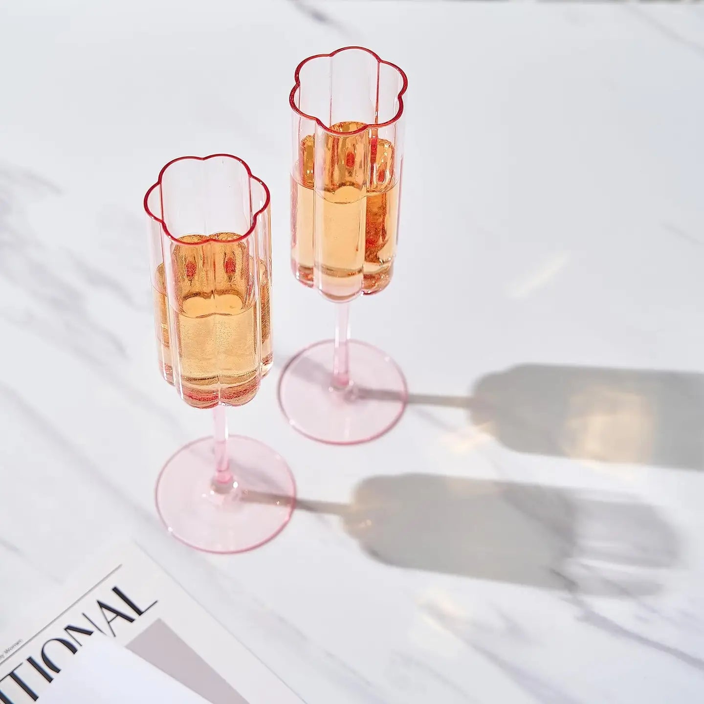 Flower Vintage Champagne Flute - Set of 2