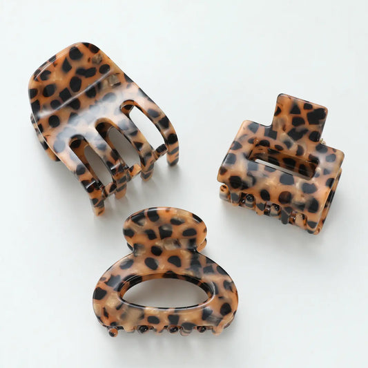 Wild Leopard Mini Assorted Claw Clips