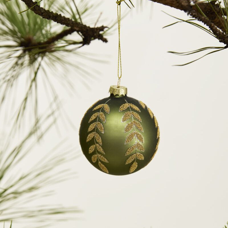 Beaded Leaf Ornament