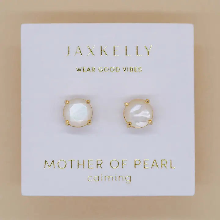 Mother of Pearl Gemstone Earrings