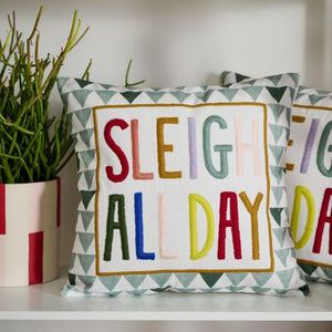 Sleigh All Day Brights Pillow