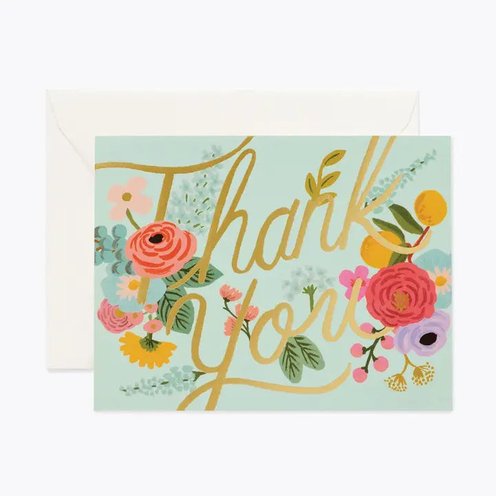 Mint Garden Thank You Card