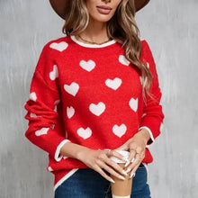 Load image into Gallery viewer, Heart Knit Sweater
