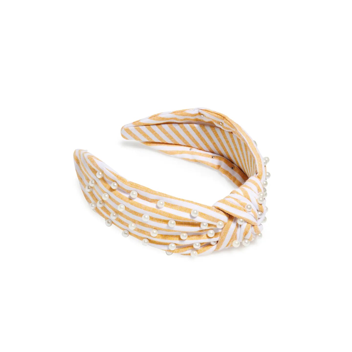 Pearls and Stripes Knotted Headband