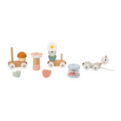 Sweet Cocoon Snail Pull-Along Stacker Train