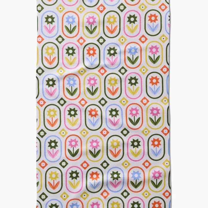 Petal Patchwork Tea Towel