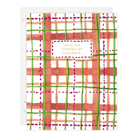 Plaid Holiday Card