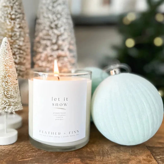 Let it Snow Candle