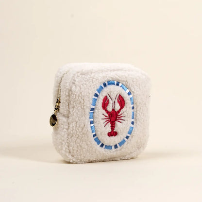 Lobster Square Teddy Pouch