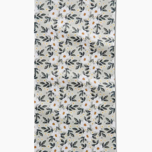 Painted Spring Flowers Bar Towel