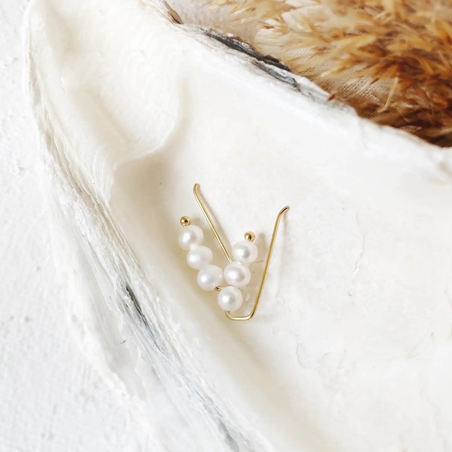 Blue Point Pearl Earrings