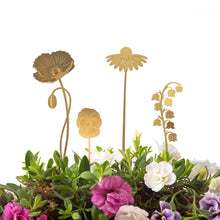 Load image into Gallery viewer, Brass Plant Decoration - Garden Blooms
