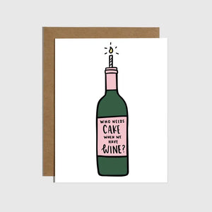 Cake Wine Card